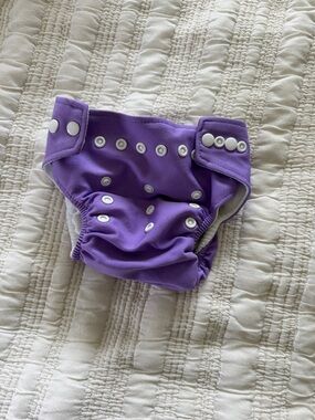 Baby Land Adjustable Purple Reusable Cloth Diaper Cover